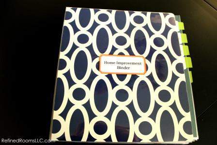 Home improvement project organizer Home improvement project organizer