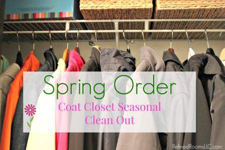 Spring Coat Closet Declutter