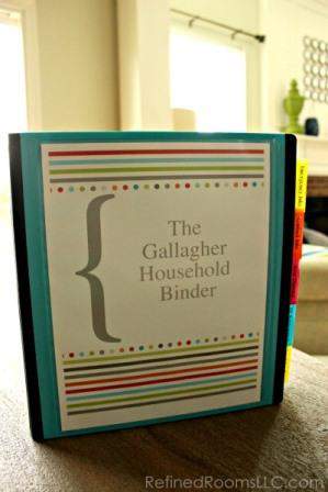 Create a household reference binder to store papers you refer to often @ Refinedroomsllc.com