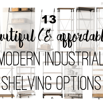 a roundup of modern industrial shelving options @ refinedroomsllc.com
