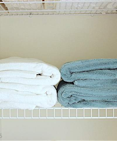 linen closet organization in week 9 of the Organize and Refine Your Home Challenge | Refined Rooms