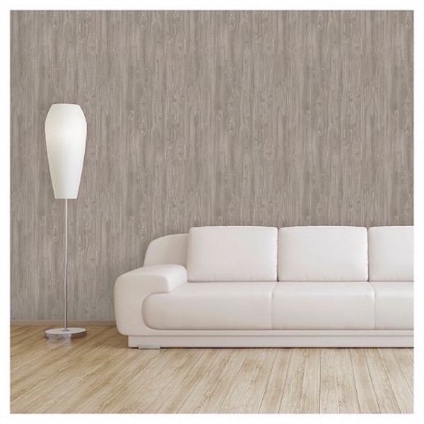 Driftwood Peel and Stick Wallpaper Mirage via Refined Rooms