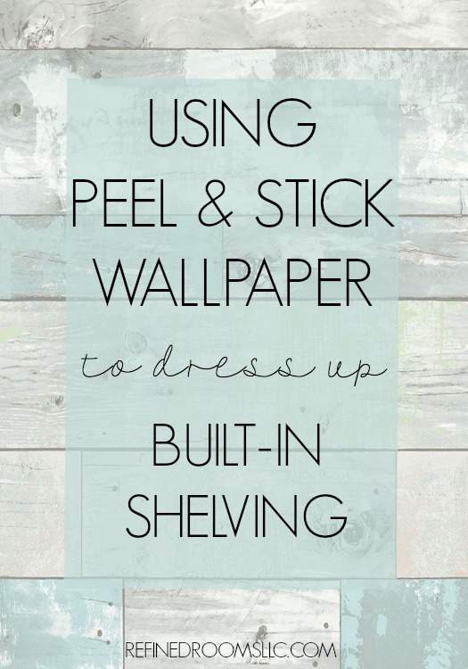 Looking for ways to dress up the back of your bookshelf? Check out these fabulous peel & stick wallpaper options via Refined Rooms