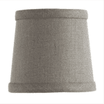 tapered linen drum shade for chandelier.