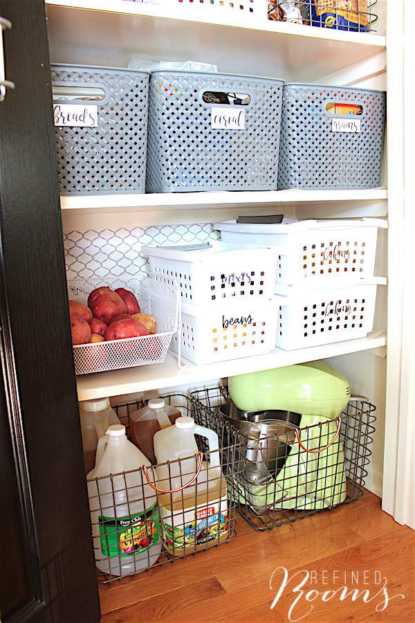 Quick Easy Pantry Makeover Refined, How To Protect Painted Pantry Shelves