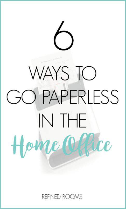 6 Ways To Go Paperless In The Home Office Refined Rooms 6 Ways Going Paperless Home Office