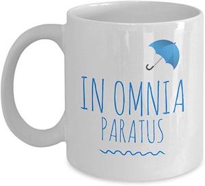 Gilmore Girls" in omnia paratus" mug.