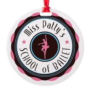 Gilmore Girls Miss Patty's School fo Ballet Christmas ornament.