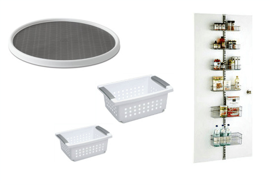 collage of favorite kitchen organization products.