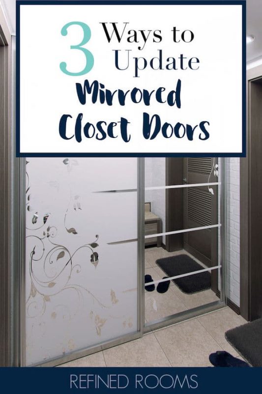 Outdated Mirrored Closet Doors, How To Fix Mirrored Bifold Closet Doors