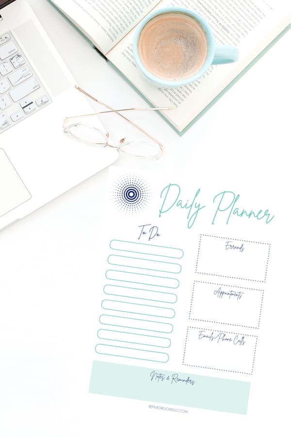 blank monthly calendar printable daily planner printable set